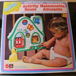 Vintage Mattel Baby Toy Activity House Crib Toy Vintage Rare 1978 Complete inBox